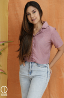 Zoe Notch Collar Top